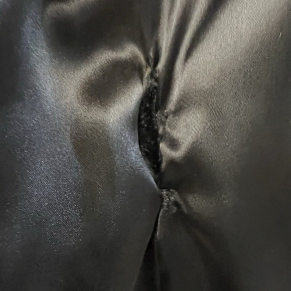 Borgazia Career Originals Vintage Faux Fur Coat Womens 10 Black Belted READ - Picture 10 of 16